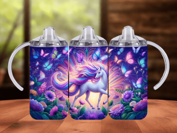 Download Magic Unicorn Butterfly 12oz Tumbler PNG - Unicorn butterfly Collection