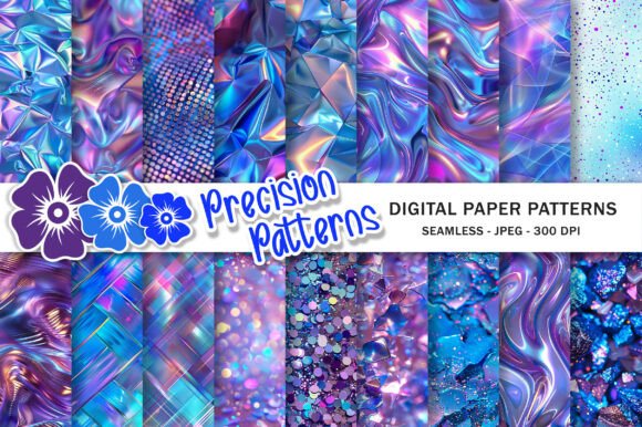 Download Holographic Seamless Pattern Paper - Pattern paper Collection