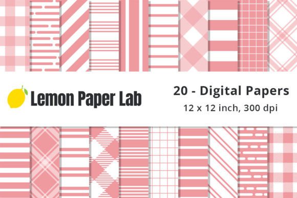 Download Pink Striped Pattern Paper - Pattern paper Collection