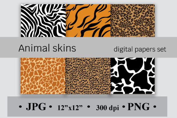 Download Animal Skins Digital Paper Set - Premium Resources
