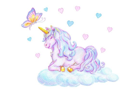 Download Unicorn Butterfly Cloud Sublimation PNG - Unicorn butterfly Collection