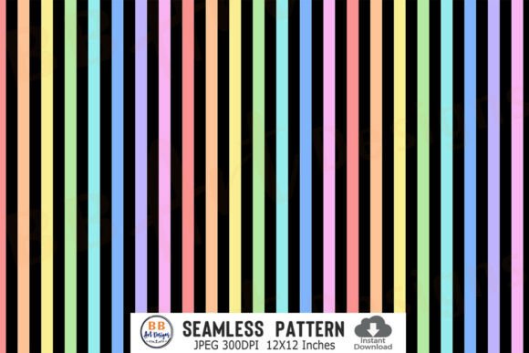 Download Colorful Rainbow Stripes Pattern Paper - Pattern paper Collection