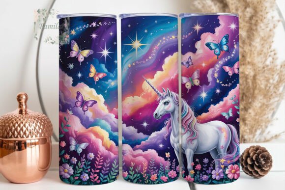 Download Magical Unicorn Butterfly 20oz Tumbler W - Unicorn butterfly Collection
