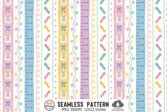 Download Seamless Back to School Pattern Paper - Pattern paper Collection