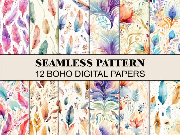 Download Seamless Boho Pattern Paper - Pattern paper Collection