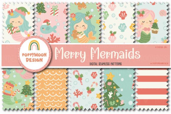 Download Merry Mermaids Pattern Set - Merry Collection