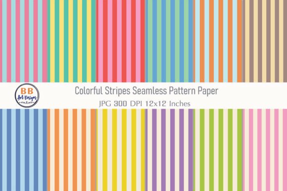 Download Colorful Stripes Seamless Pattern Paper - Pattern paper Collection