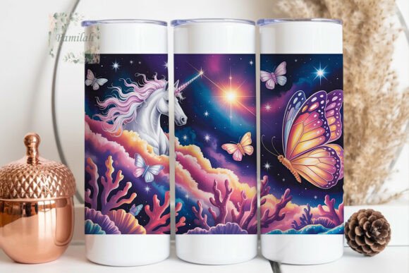 Download Mystical Unicorn Butterfly 20oz Tumbler - Unicorn butterfly Collection